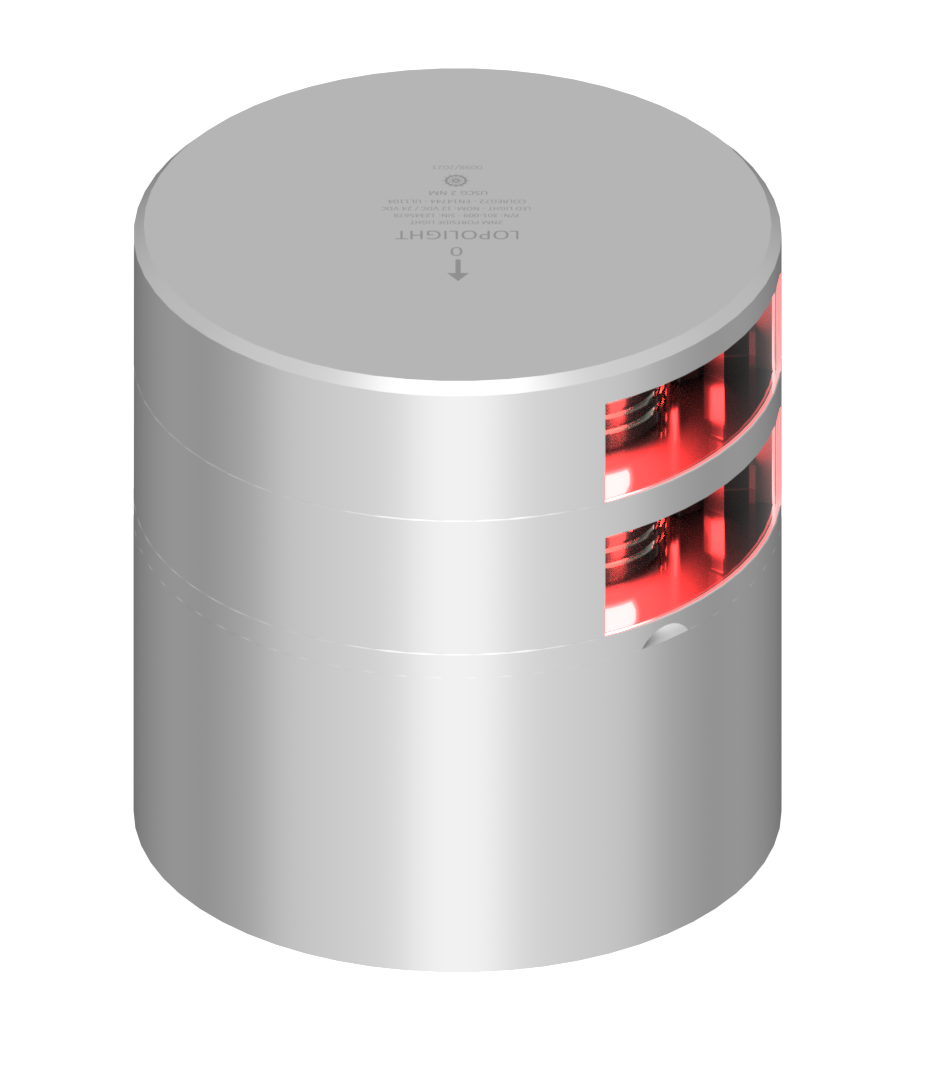 3nm 112,5° Red, dbl port, silver anodized 3nm 112,5° Red, dbl port, silver anodized